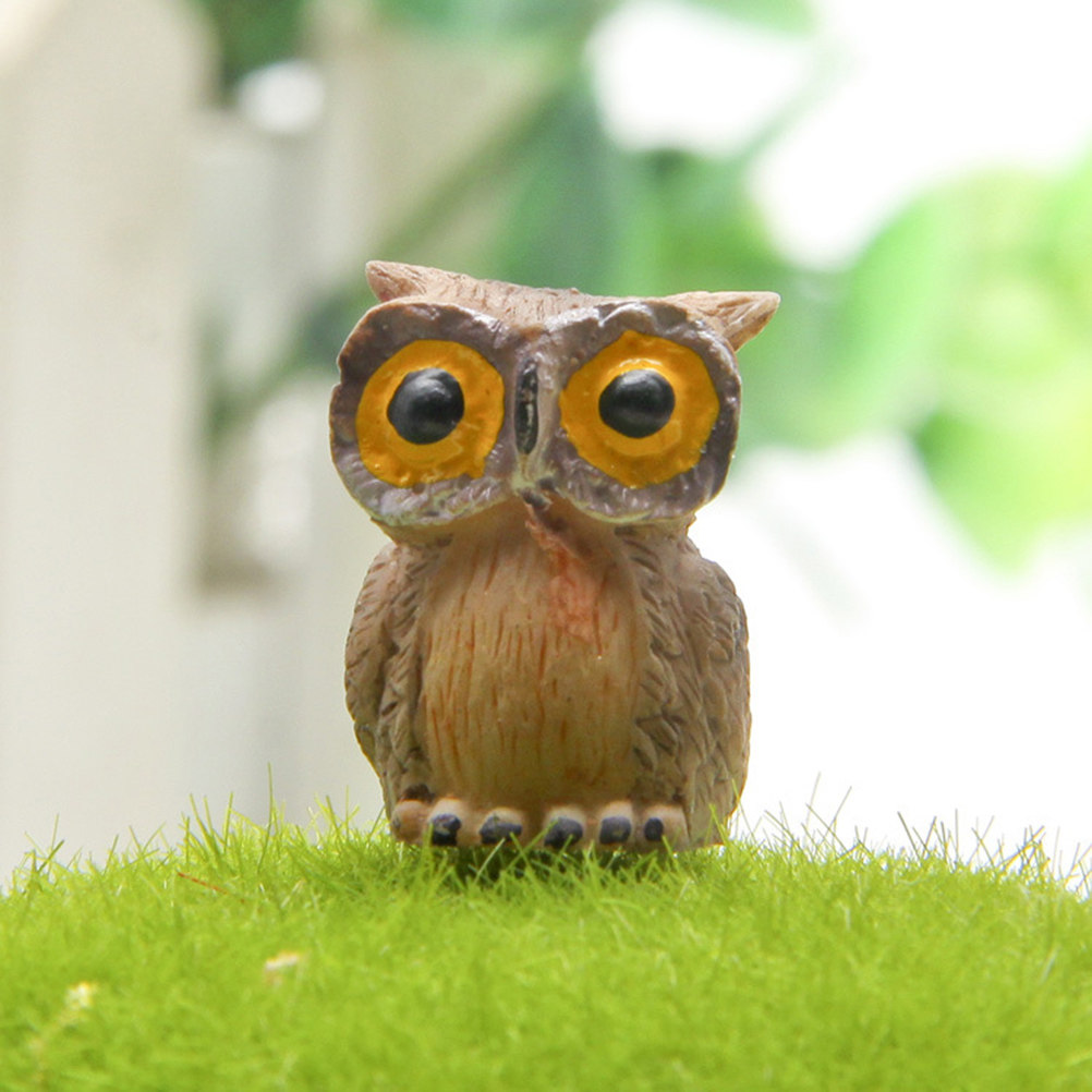 6Pcs Mini Resin Owl Ornament M - đánh giá và giá Succulent Arrangement Mini
