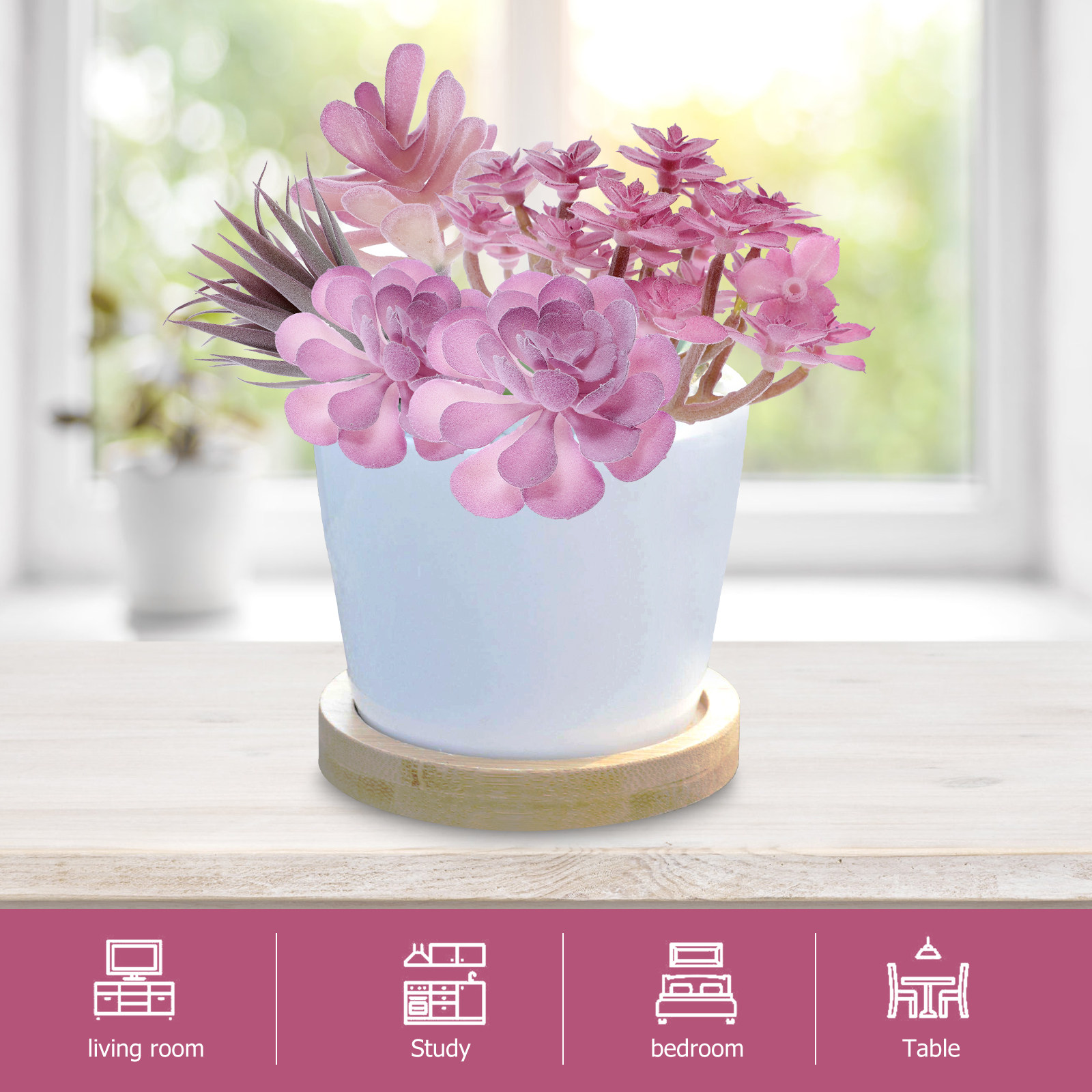 9 Pcs Artificial Plants Indoor - đánh giá và giá Succulent Arrangement Mini